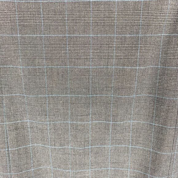 nwt  pencil Skirt Multi-Gray, teal navy plaid pattern women size 10 MEXX - Picture 7 of 11